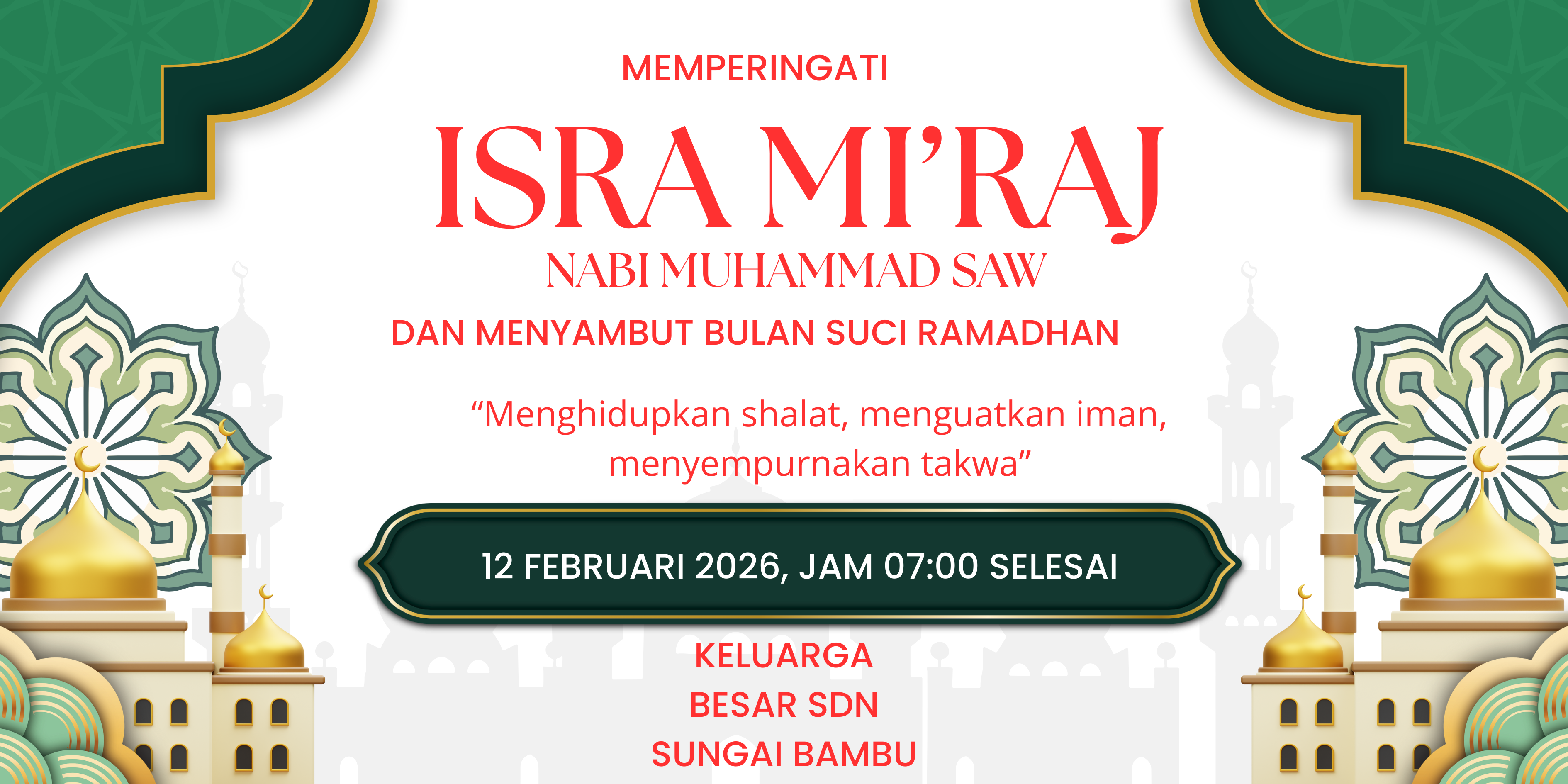 PERINGATAN ISRA MI'RAJ 2026